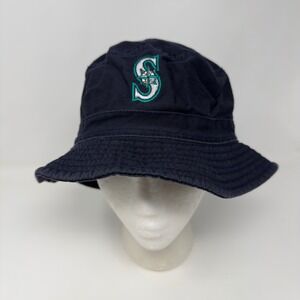 Seattle Mariners Twins Enterprise Navy Blue Cotton Bucket Hat MLB OSFM